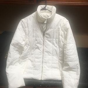 White quilted jacket